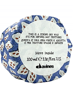 Davines More inside Strong Dry Wax - Сухой воск для текстурных матовых акцентов, 75 мл
